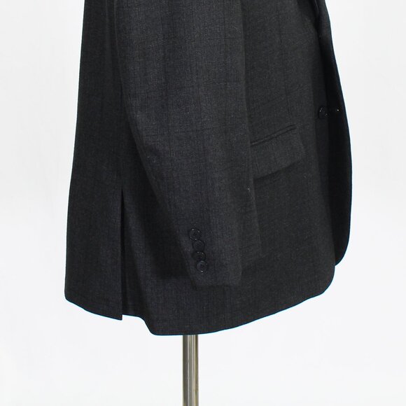 Van Heusen 50R Gray Check Polyester 2-Button Sport Coat Blazer Jacket P2… - Picture 6 of 11